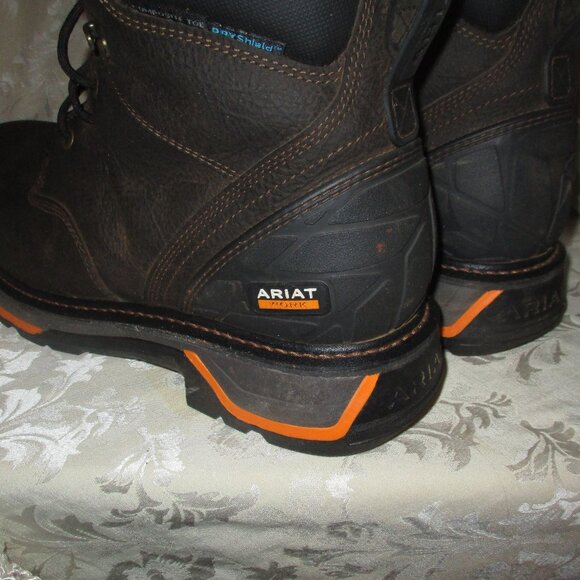 Ariat Men's Brown Work Big Rig Boots size 13EE - Picture 3 of 9